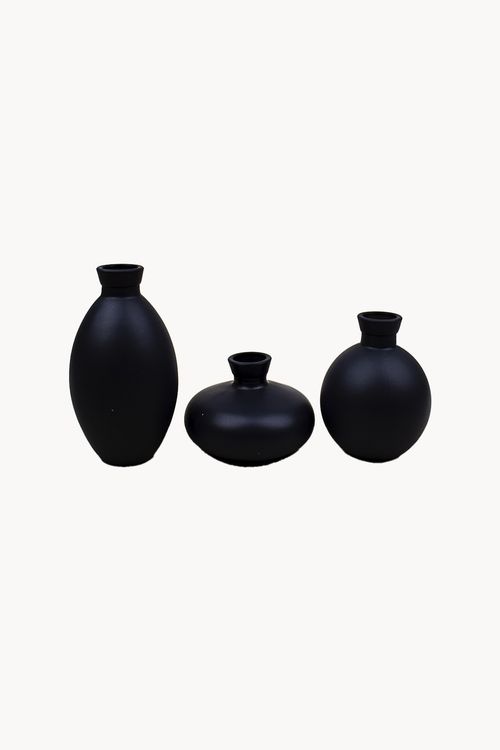 Vaso Decorativo em Vidro 3 Peças