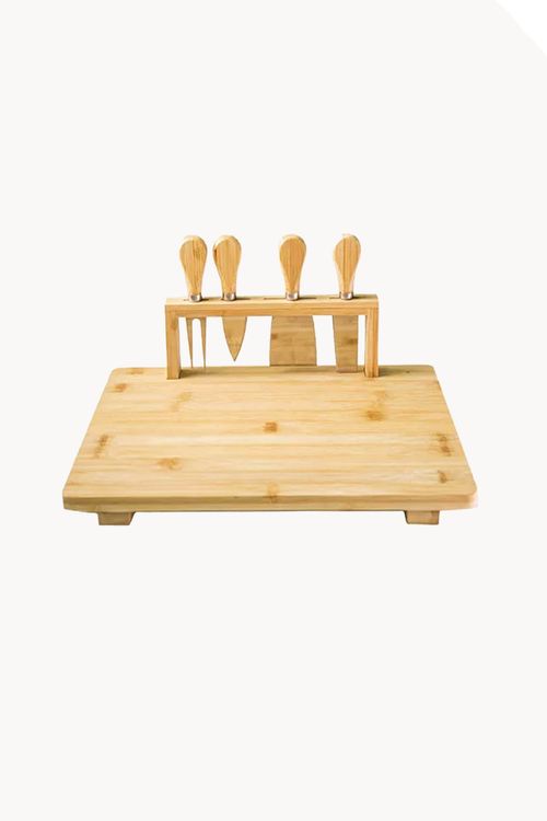 Conjunto para Queijo em Bambu 5 Peças