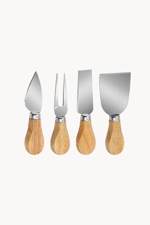 Conjunto para Queijo em Bambu 5 Peças