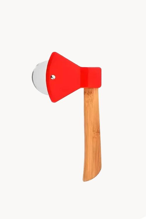 Cortador de Pizza Machado em Aço Inox com Cabo em Bambu
