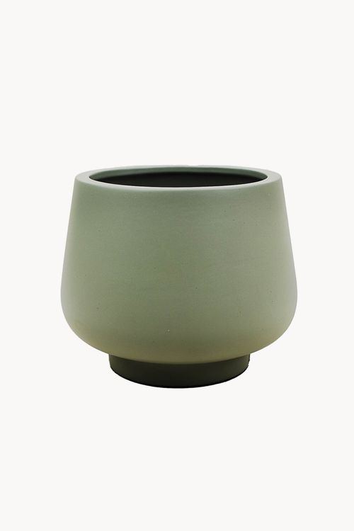 Vaso Decorativo em Argila Pequeno Verde