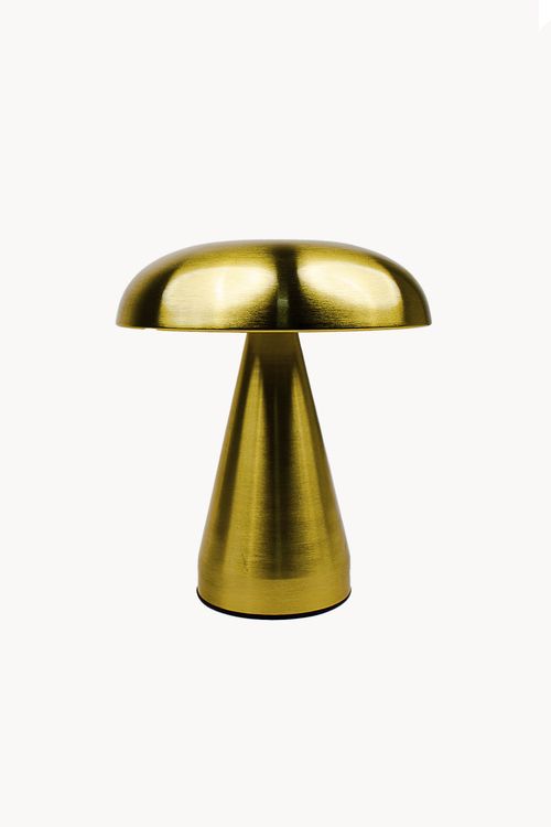 Abajur Dourado com  Led em Aço Inox
