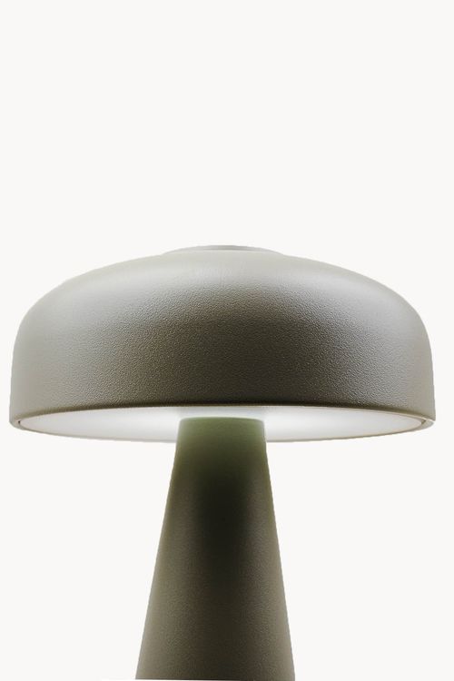 Abajur Cinza com  Led em Aço Inox