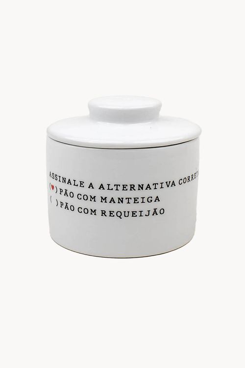 Manteigueira Francesa em Porcelana 250ml