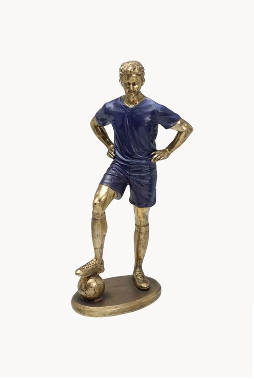 Escultura Jogador de Futebol em Resina
