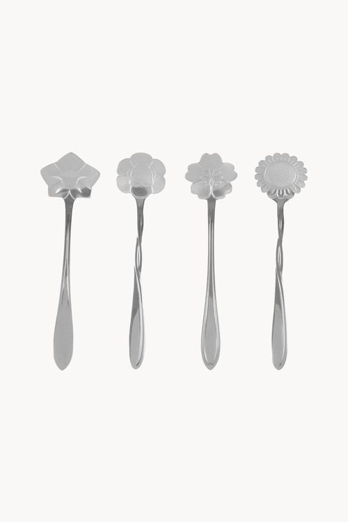 Conjunto de Colher para Chá em Aço Inox 4 Peças