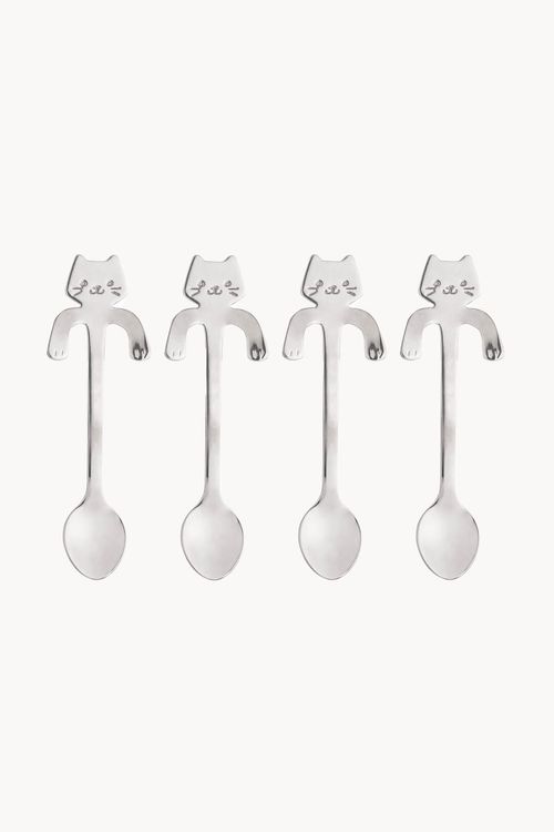 Conjunto de Colher para Chá em Aço Inox 4 Peças