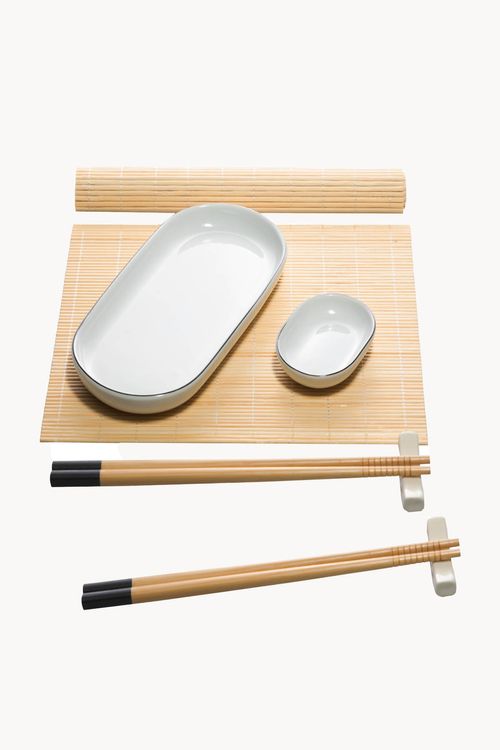 Conjunto para Sushi em Bambu 8 Peças