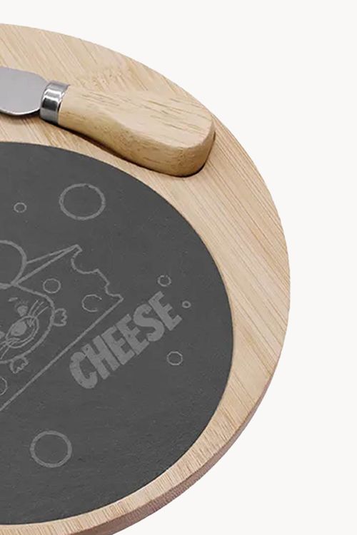 Conjunto para Queijo em Madeira 3 Peças