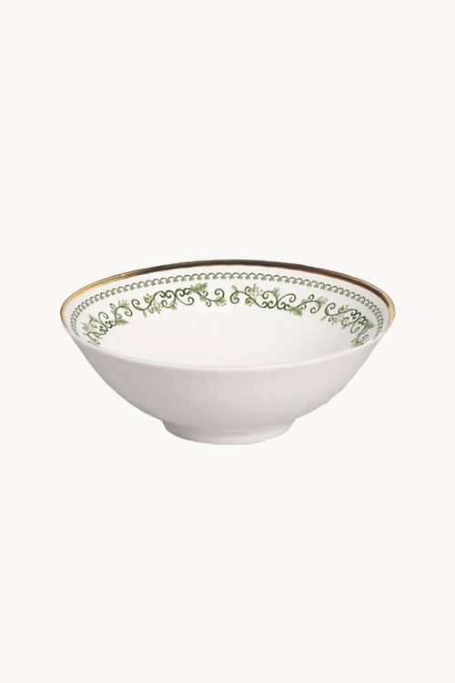 Bowl Christmas em Cerâmica com Filete Dourado