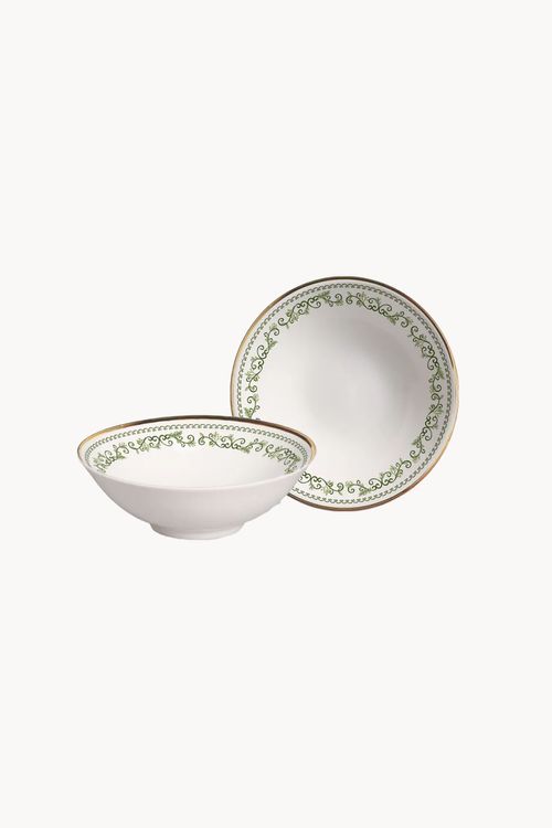 Bowl Christmas em Cerâmica com Filete Dourado