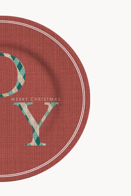 Prato de Sobremesa Natalino Joy em Cerâmica