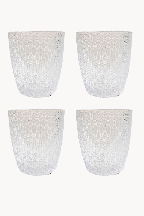 Conjunto de Copo em Vidro 4 Peças 340ML