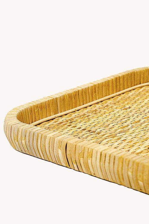 Bandeja Decorativa em Fibra Natural Tamanho G