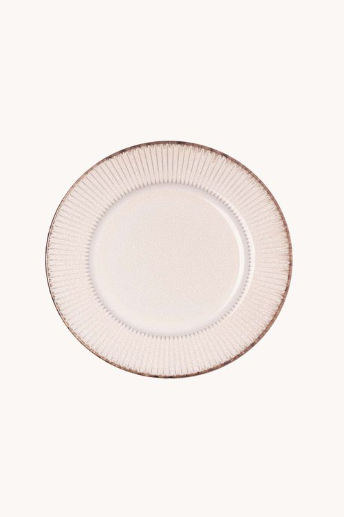 Prato para Sobremesa Linear Cerâmica