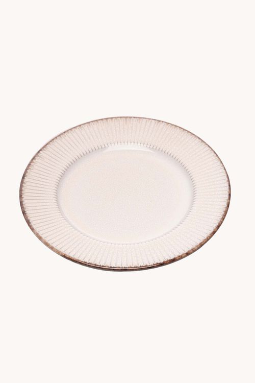 Prato para Sobremesa Linear Cerâmica