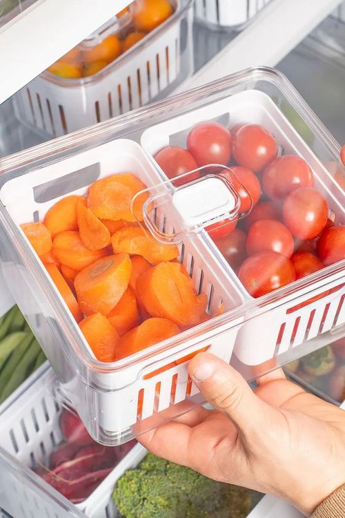 Organizador Clear Fresh com 2 Divisórias em Acrílico