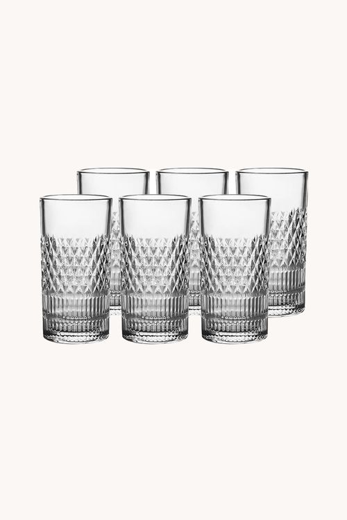 Conjunto de Copo Alto  Esplanada em Cristal 6 Peças 350ML