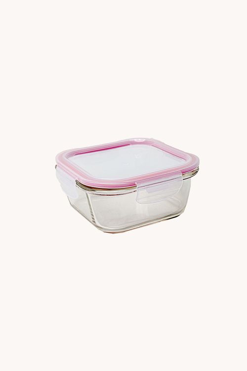 Pote Borossilicato Quadrado com Tampa 320ML