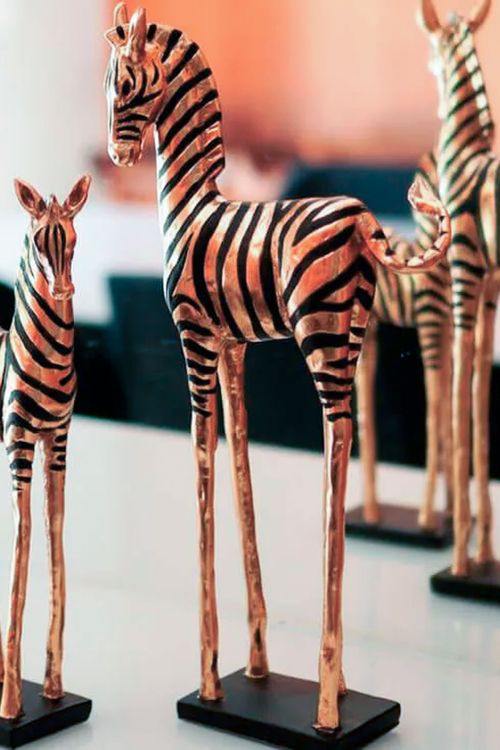 Zebra Decorativa em Resina