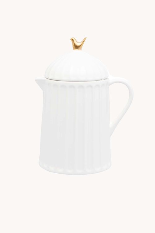 Bule Colibri em Cerâmica com Tampa 600ML