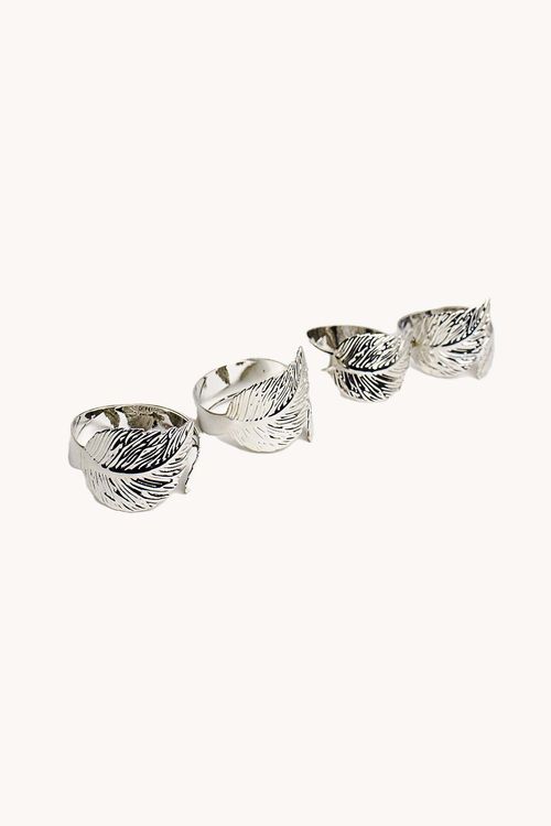 Conjunto de Argola para Guardanapo Natalina em Ferro 4 Peças