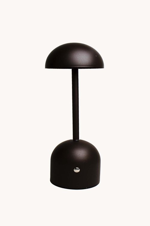 Luminária de Mesa Marrom em Metal com Led