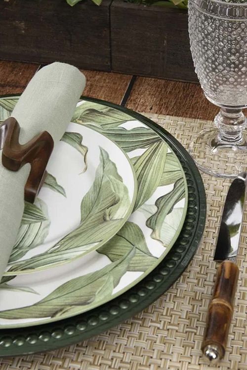 Jogo Americano em Poliéster Plano Palha