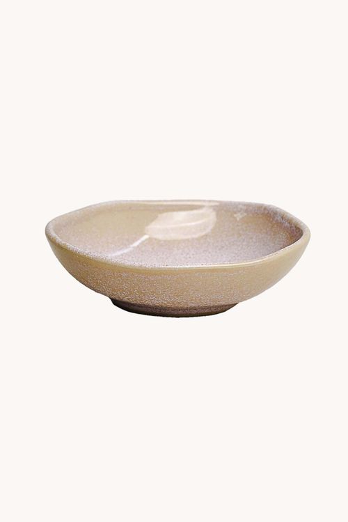 Cumbuca Oval Orgânico Litchi em Cerâmica