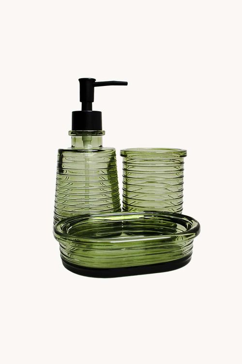 Conjunto para Banheiro em Vidro 3 Peças