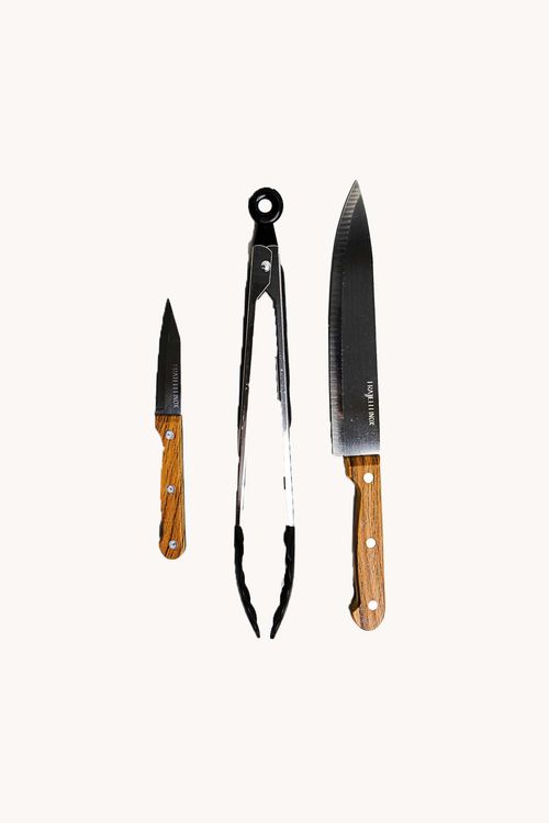 Conjunto de churrasco Mestre Churrasqueiro 3 peças