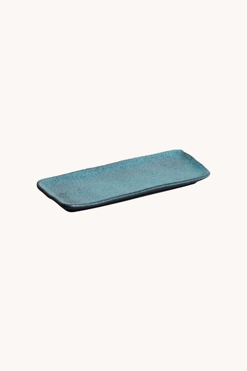 Travessa Retangular Night Petroleum em Stoneware