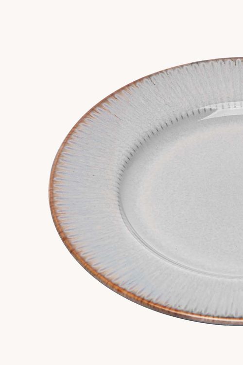 Prato para Sobremesa Linear em Ceramica