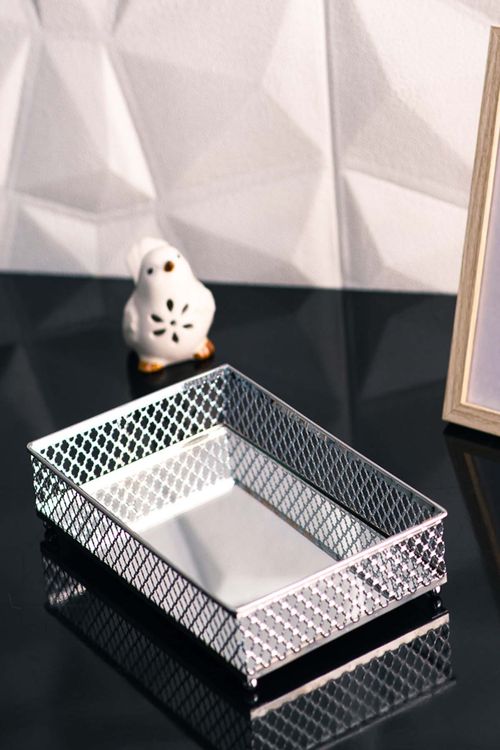 Bandeja Decorativa com Metal