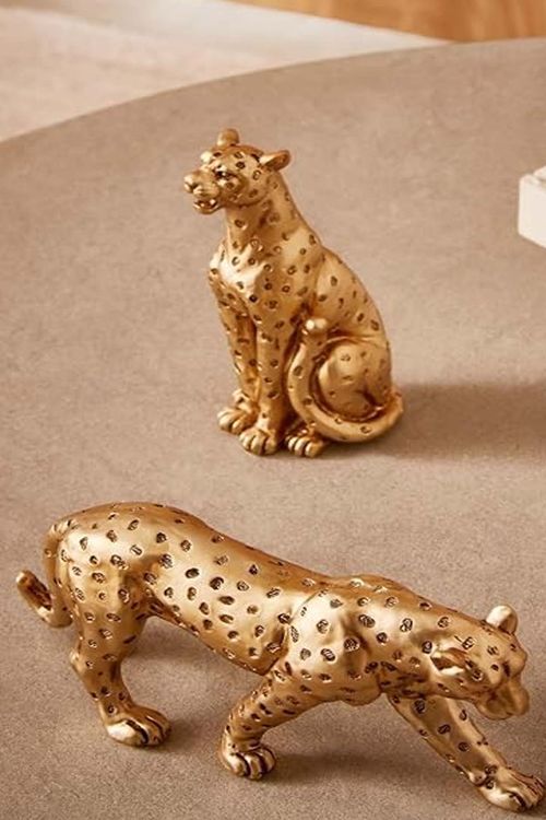Mini Leopardo Decorativo em Poliresina