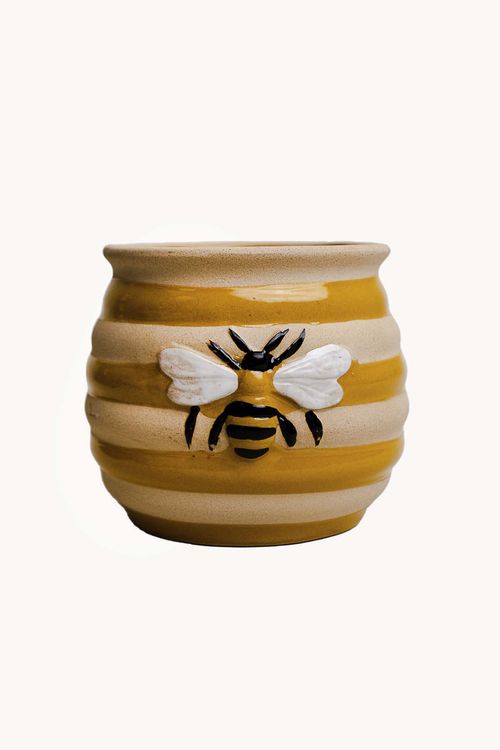 Vaso Honey Bee Decorativo em Cerâmica Tamanho P