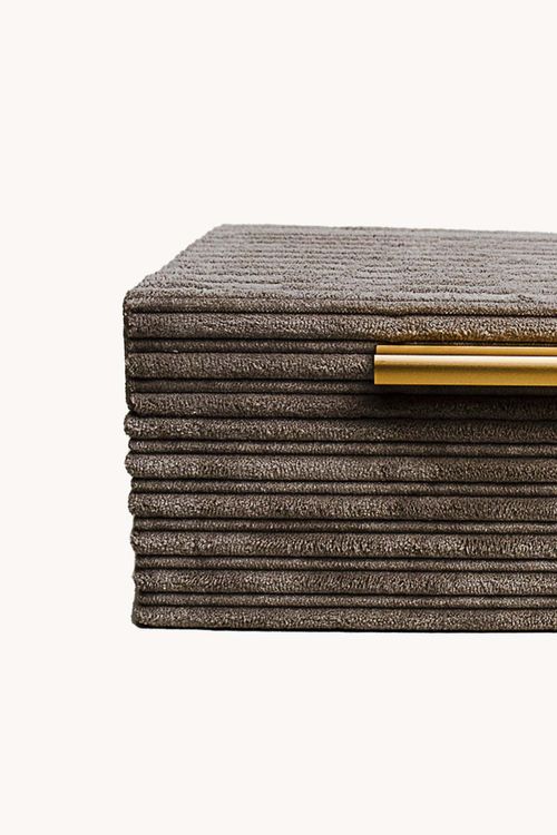 Caixa Decorativa em Mdf com Capa em Veludo