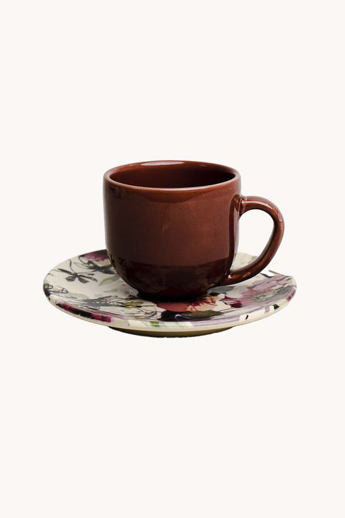 Xícara de Café Coup Angie com Pires em Cerâmica