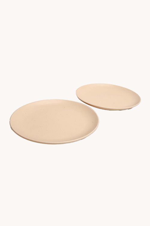Conjunto de Pratos de Sobremesa Granilite em Cerâmica 2 Peças