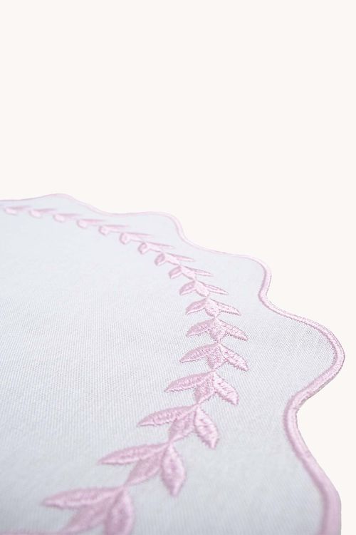 Jogo Americano Guirlanda Bordada em Tecido