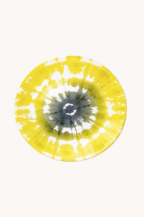 Prato para Bolo Tie Dye em Cerâmica Tamanho M
