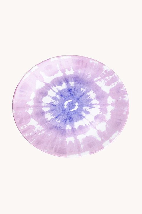 Prato para Bolo Tie Dye em Cerâmica Tamanho M