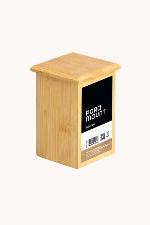 Porta Açúcar em Bambu com Tampa