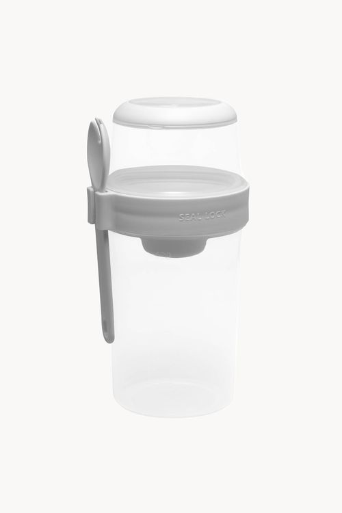 Pote  para Salada com 3 Compartimentos com Garfo