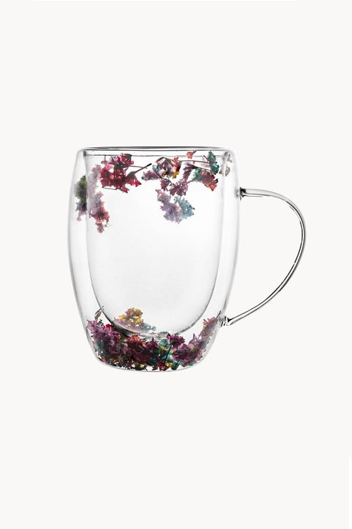 Caneca com Parede Dupla em Vidro Borossilicato 330Ml