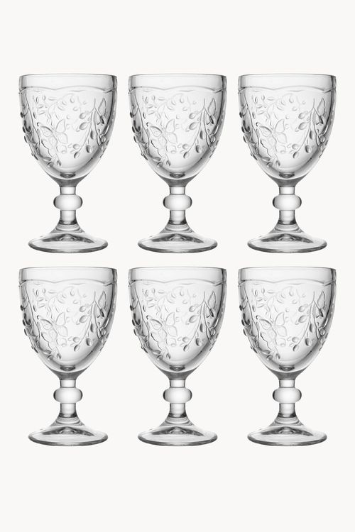 Conjunto de Taça em Cristal 6 Peças 360Ml
