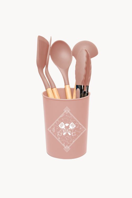 Conjunto de Utensílios para Cozinha em Silicone 6 Peças