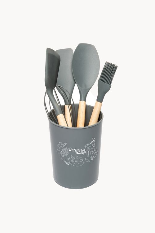 Conjunto de Utensílios para Cozinha em Silicone 6 Peças