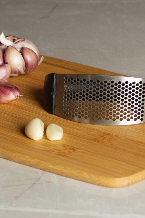 Espremedor de Alho Pratic Chef em Aço Inox