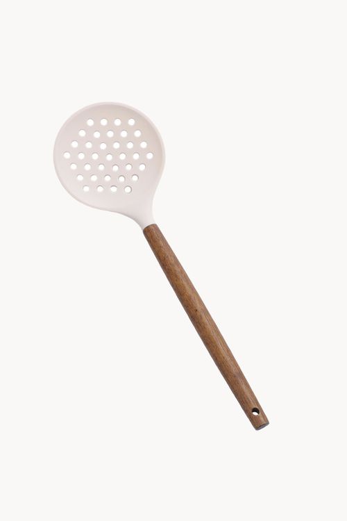 Escumadeira Pratic Chef em Silicone com Cabo em Madeira